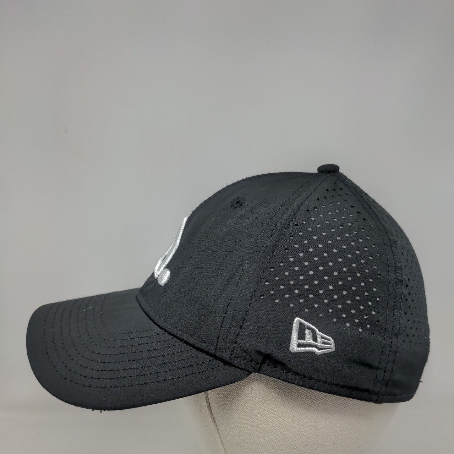 Vivint Strapback Hat Black OSFM Embroidered Laser Cut New Era 9Forty
