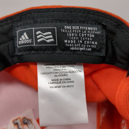 Letter CT Slideback Hat Orange One Size Adjustable Colorblock Adidas