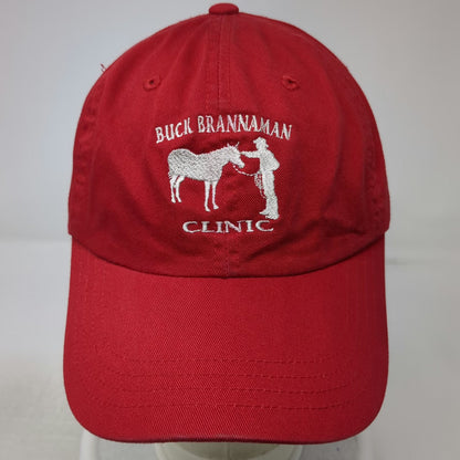 Imperial Baseball Cap Red One Size Buck Brannaman Clinic Horse Embroidery Hat