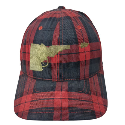 Idaho Tree Gun Fitted Hat Multi S-M Plaid Embroidered Flexfit Yupoong