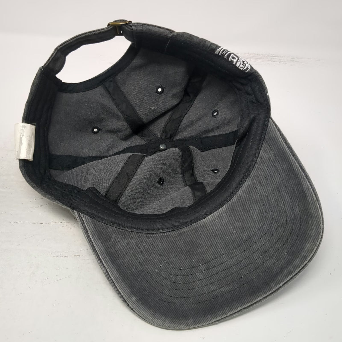 Jim Beam Gray Baseball Cap One Size Slideback Washed Cotton Drink Smart Hat