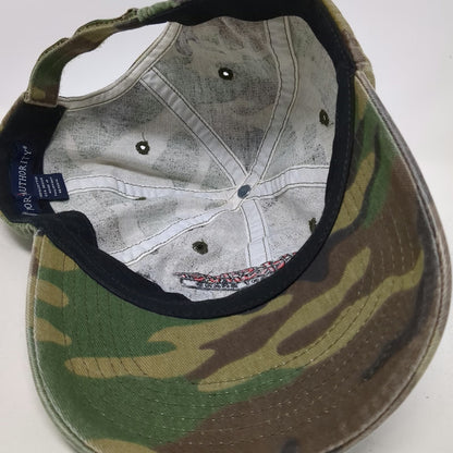 Port Authority Baseball Cap Green Brown One Size Strapback QuickSilver Logo Hat