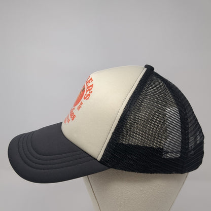 Bieber's Peaches Snapback Trucker Hat Black One Size Mesh Back Cotton On