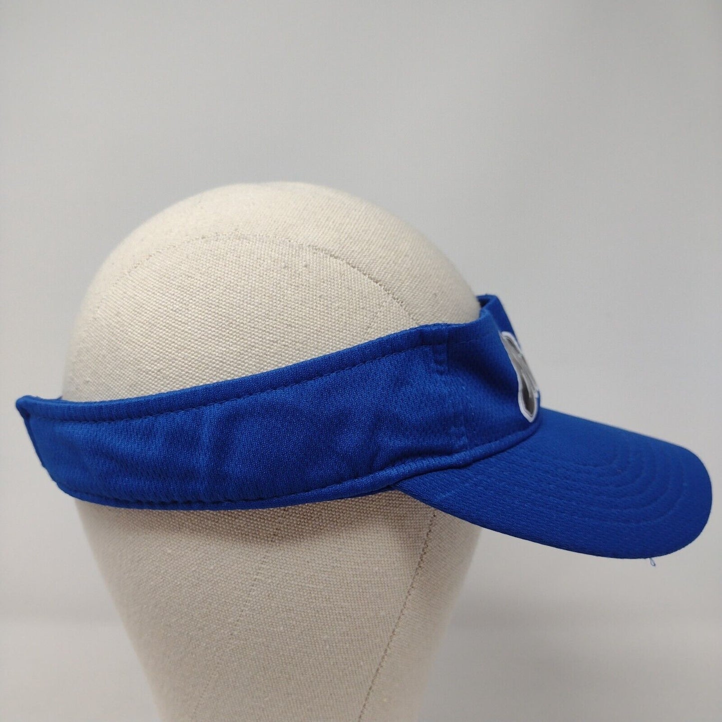 Big Al's Strapback Sun Visor Hat Blue OSFA Adjustable Sport-Tek Polyester