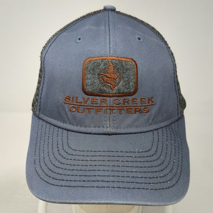 Ouray Trucker Hat Blue One Size Silver Creek Outfitters Bird Patch Snapback Mesh