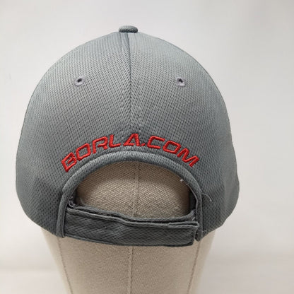 Borla Strapback Hat Multi One Size Embroidered Colorblock 6 Panel