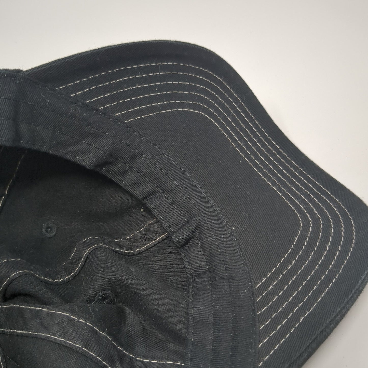 Unbranded Slideback Hat Black One Size Solid Blank Vent Holes Outdoor