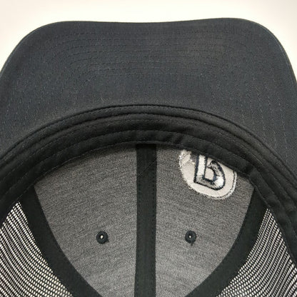 Richardson Trucker Hat Black L Power-Pole Tonal P Logo Mesh Snapback Baseball