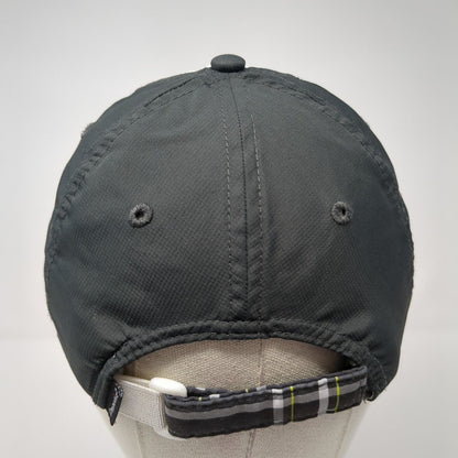 Imperial Strapback Hat Gray One Size Adjustable Colorblock Plaid Blank