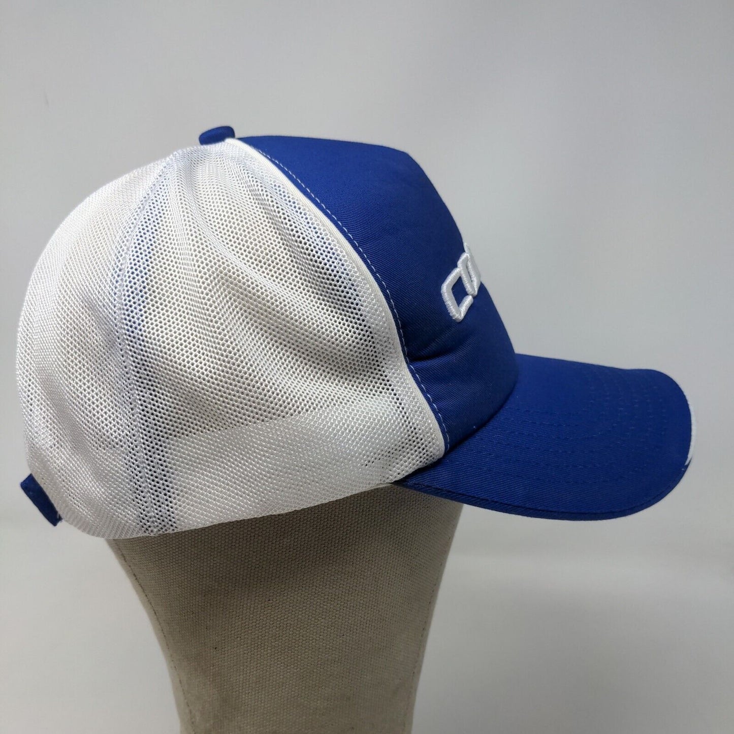 Cooper Tires Men's Strapback Mesh Back Hat Blue White Embroidered Logo