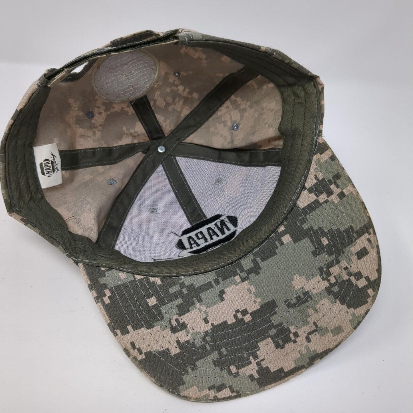 NAPA Racing Strapback Hat Camo One Size Intrepid Fallen Heroes Fund
