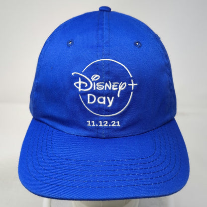 Disney Baseball Cap Blue One Size Disney+ Day 11.12.21 Strapback Logo Hat