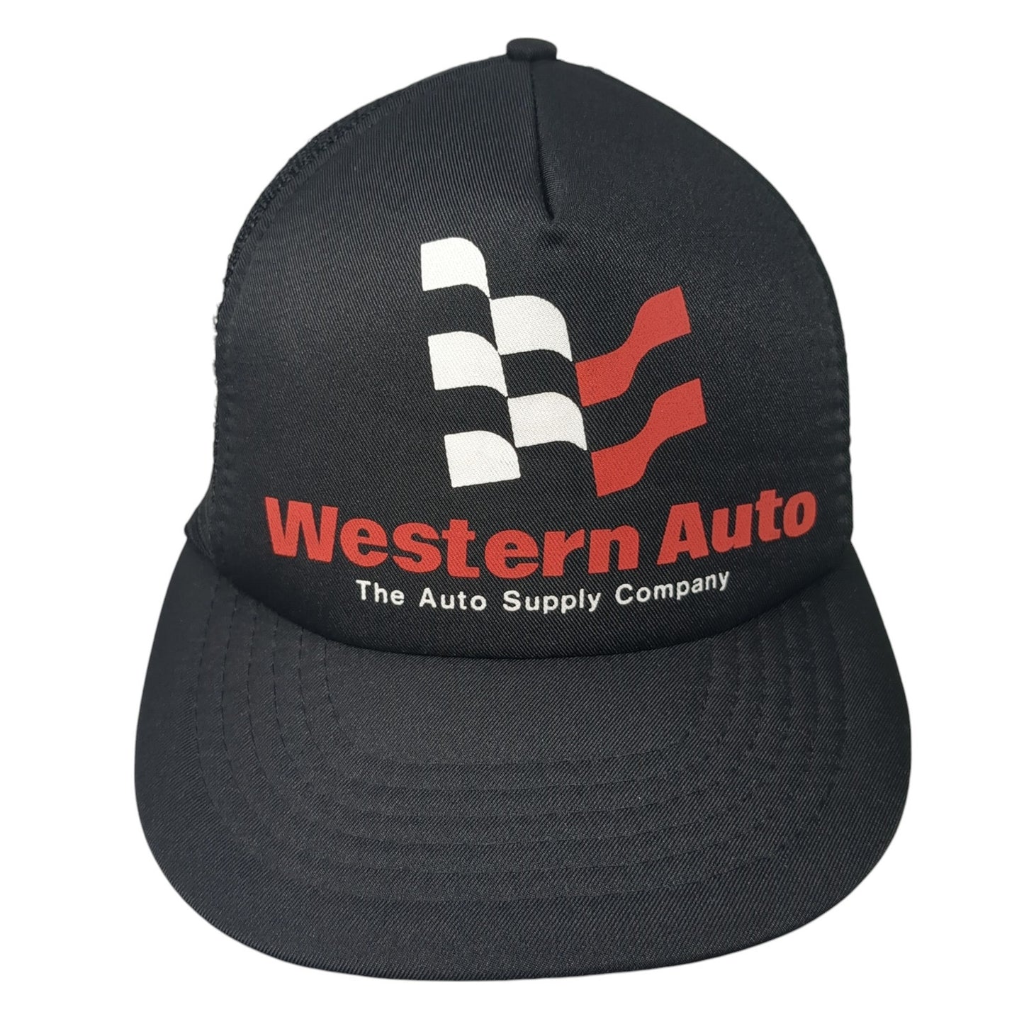 Western Auto The Auto Supply Company Trucker Hat Black OS Adjustable Mesh Back