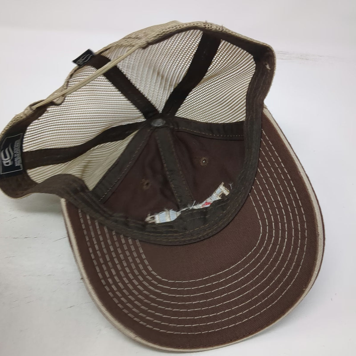 Outdoor Cap Trucker Hat Brown One Size Mesh Back Snapback Rogue Fitness Logo Hat