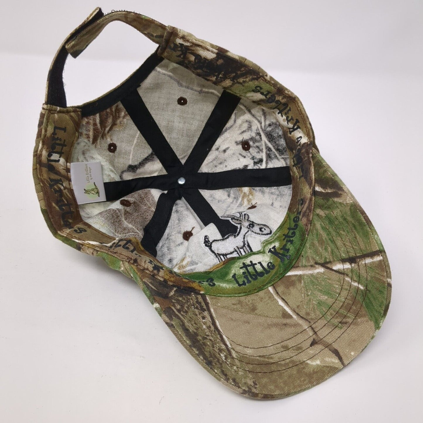 Young Buck Strapback Hat Camo Kid 52cm Adjustable Little Kritters
