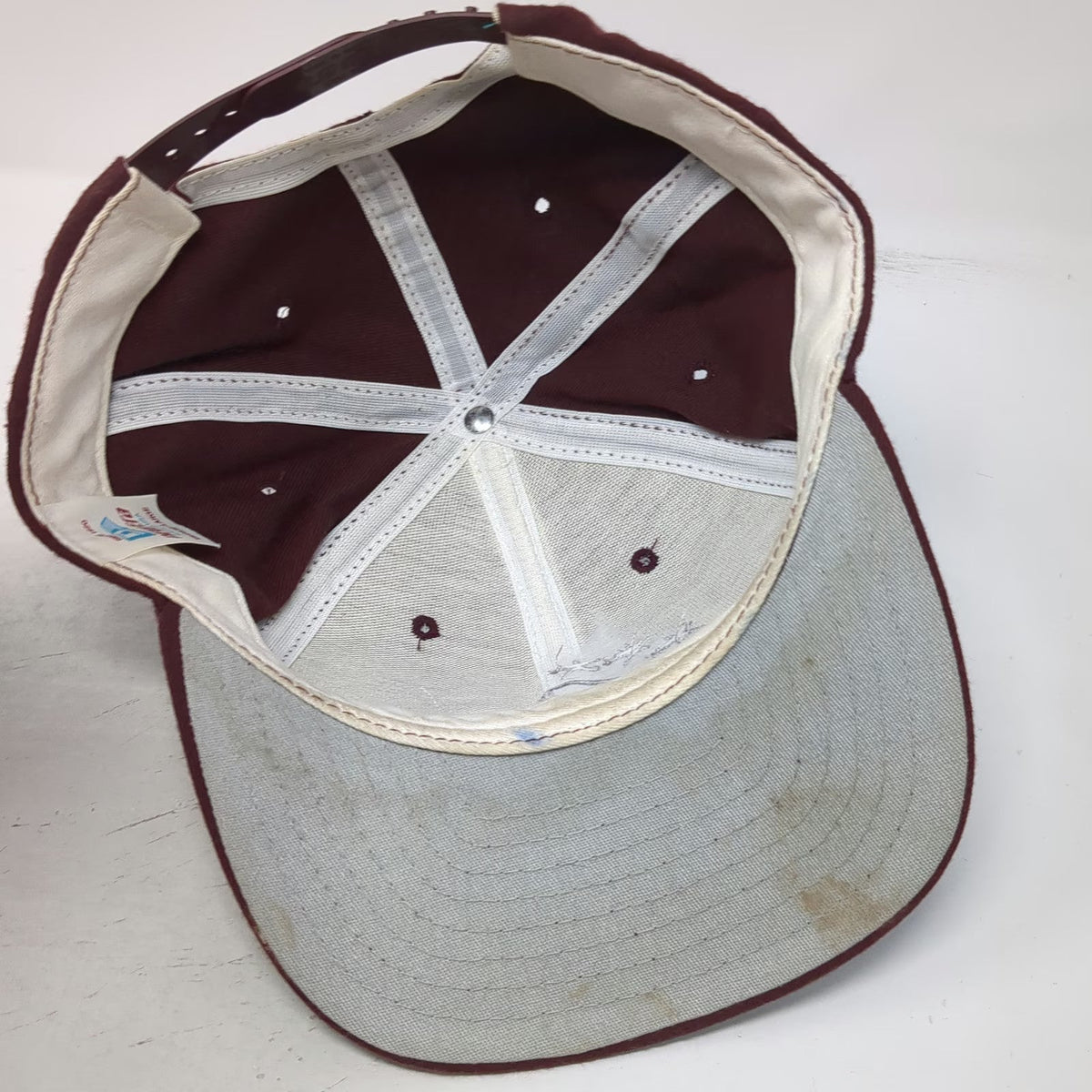 New Era Snapback Hat Red M-L All Stars 4 Stars Logo Adjustable Sports Vintage