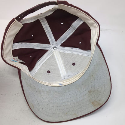 New Era Snapback Hat Red M-L All Stars 4 Stars Logo Adjustable Sports Vintage