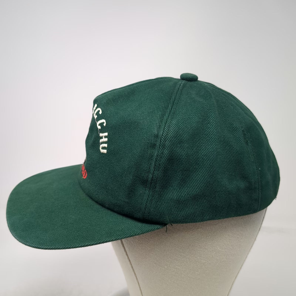 5 Panel Green One Size Machu Picchu Cusco Peru Llama Snapback Hat Made In USA