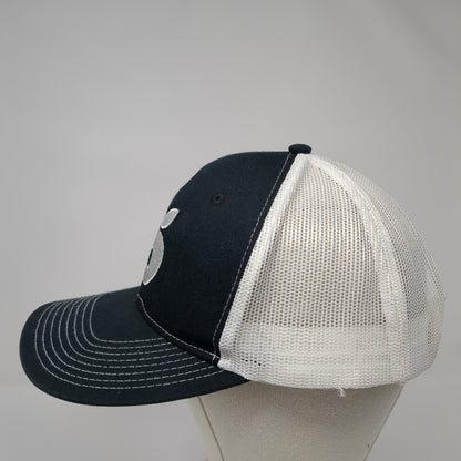 Port Authority Snapback Trucker Hat Black OS Adjustable Embroidered Mesh Back