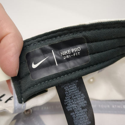 Nike Snapback White One Size Golf Hat Swoosh Logo Dri-Fit Tour Athletes Pro
