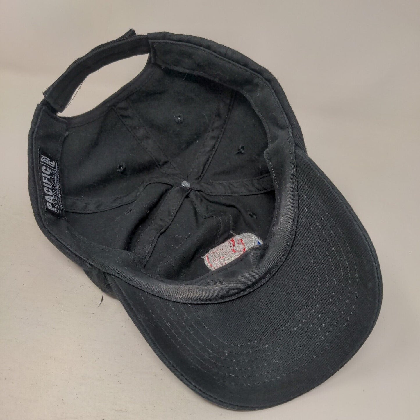 NBA ESPN Strapback Hat Black Embroidered Logo Pacific Essentials Adjustable