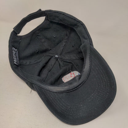 NBA ESPN Strapback Hat Black Embroidered Logo Pacific Essentials Adjustable