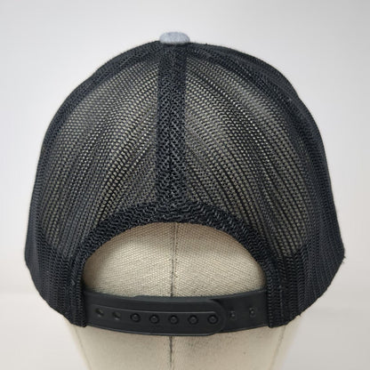 Yupoong Trucker Hat Gray Black One Size Buck Not Comply Mesh Snapback