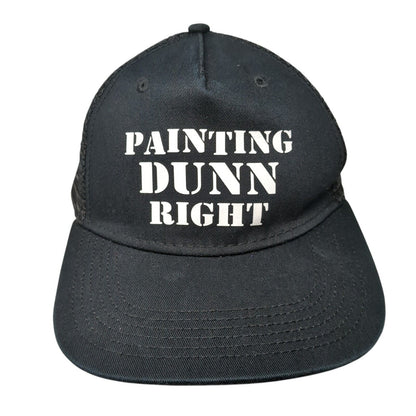Painting Dunn Right Snapback Trucker Hat Black OS Adjustable Mesh Back BIG X