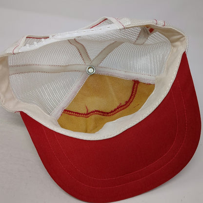 Kap King Trucker Hat Red 7 3/8 Wing Shoes Whittle's Winfield Ark Mesh Snapback