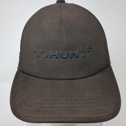 GOHUNT 5 Panel Hat Brown One Size Perforated Slideback Raised Logo Adjustable