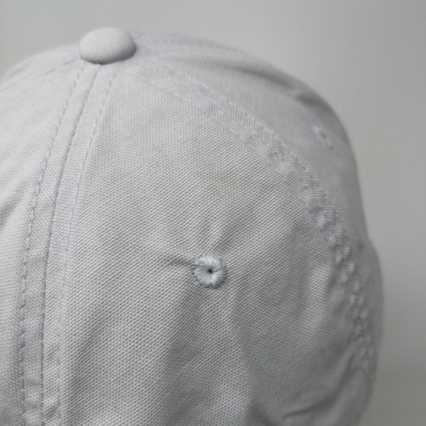 American Flag Patch Strapback Hat Gray One Size Adjustable 6 Panel