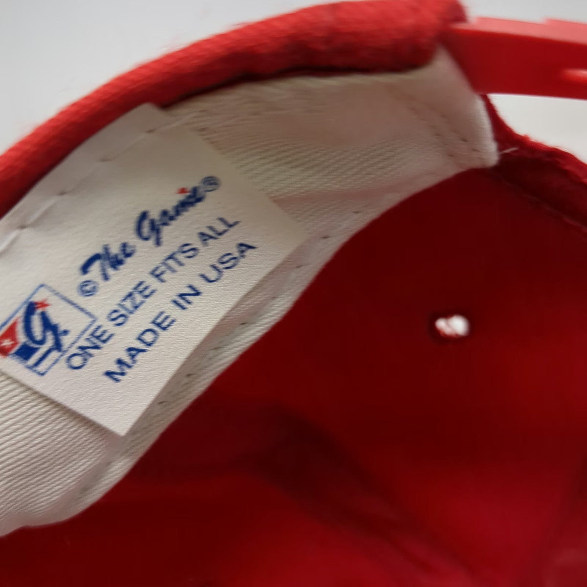 San Francisco 49ers NFL The Game Red Snapback Hat Green Underbrim USA Vintage