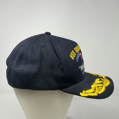 Navy Command Caps Snapback Blue One Size USS Ronald Reagan CVN 76 Oak Leaf Hat