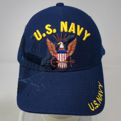 Caps Club US Navy Baseball Cap Blue One Size Eagle Shadow Embroidery Strap Hat
