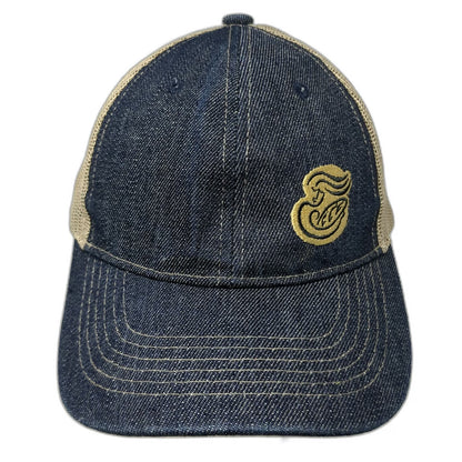 Union Resource Marketing Baseball Cap Blue One Size Mesh Back Denim Logo Hat