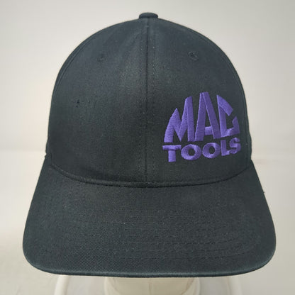 Mac Tools Baseball Cap Black XL Flexfit Hat Purple Embroidered Logo Mechanic