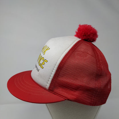 Kwik Service TV Video Sales & Rentals Snapback Trucker Hat Red OSFA Pom Pom