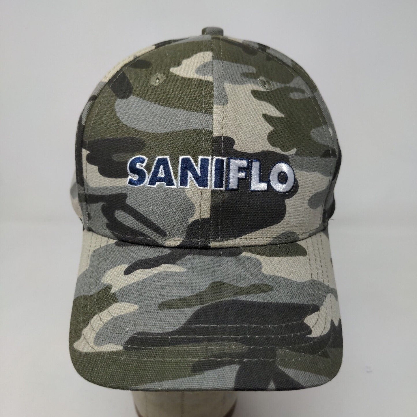 Saniflo Men's Strapback Camo Hat Adjustable Embroidered Logo