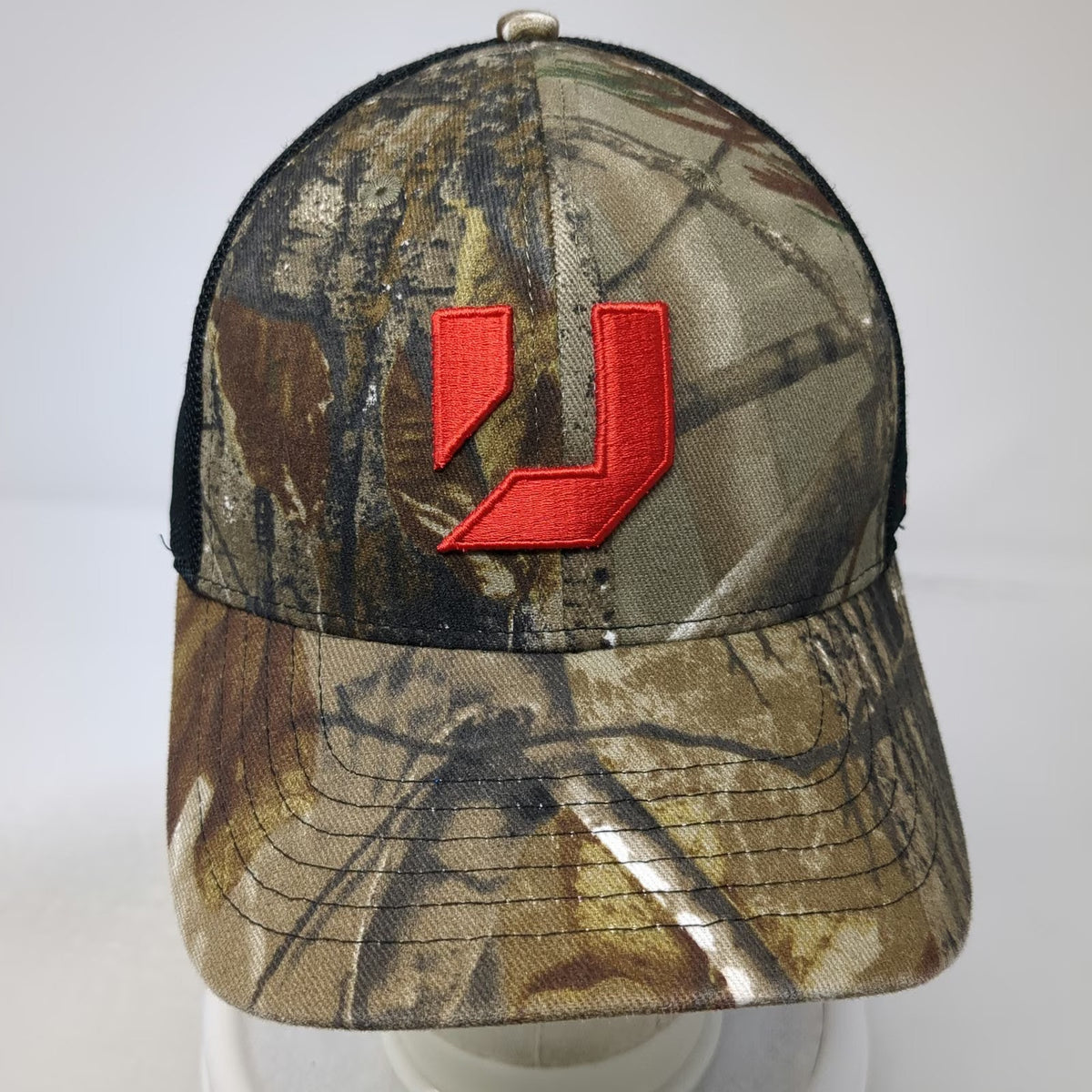 Unilock Pavers & Walls Baseball Cap Brown Camo OSFM Strapback Mesh Trucker Hat