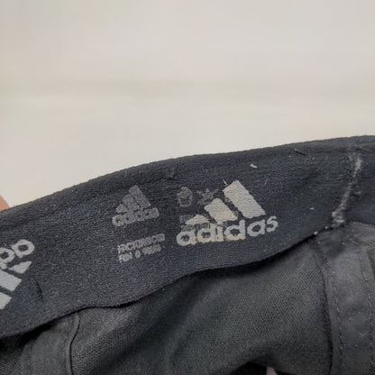 Adidas 3 Stripes Fitted Hat Black Small/Medium Aeroready Embroidered