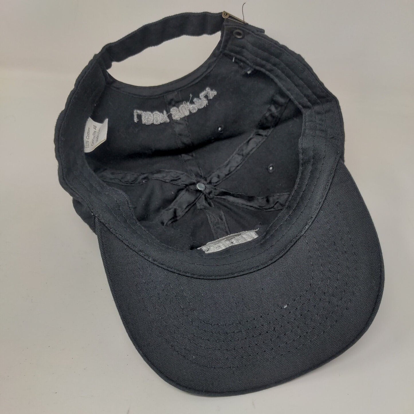 Vibes Liddy Supply Slideback Hat Black OSFA Adjustable Embroidered