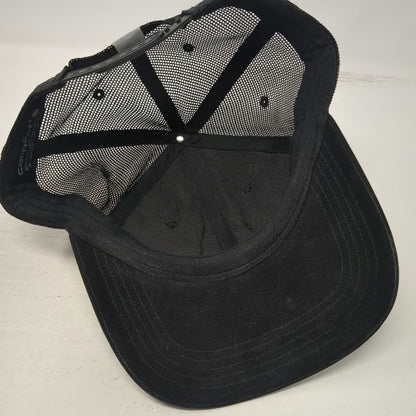 Carhartt Trucker Hat Black Gray One Size Snapback Mesh Embroidered Canvas Logo