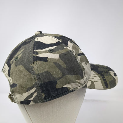 Baseball Cap Green Gray Black Camo American Flag Hat One Size Slideback Cotton
