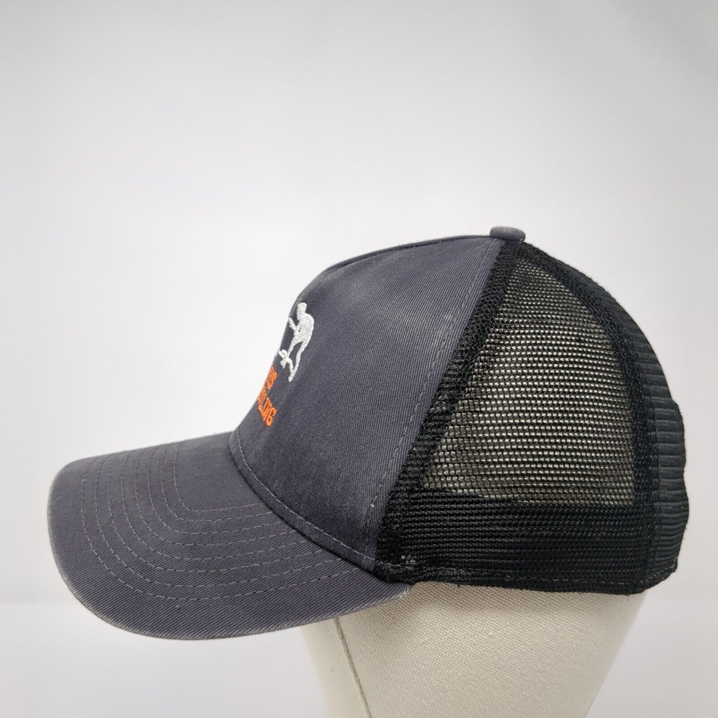 RHS Wrestling Snapback Trucker Hat Gray One Size Adjustable Mesh Back New Era