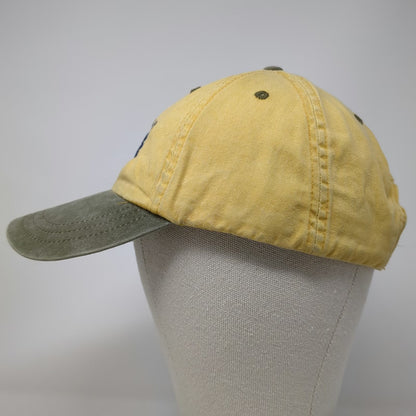 Yacht Club Puerto Vallarta Fish Skeleton Hat Yellow Gray Baseball Cap One Size