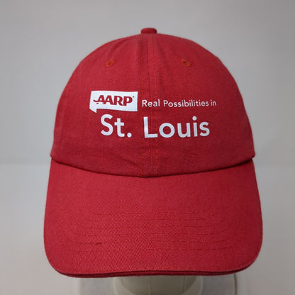 AARP Real Possibilities in St. Louis Strapback Hat Red One Size BIC