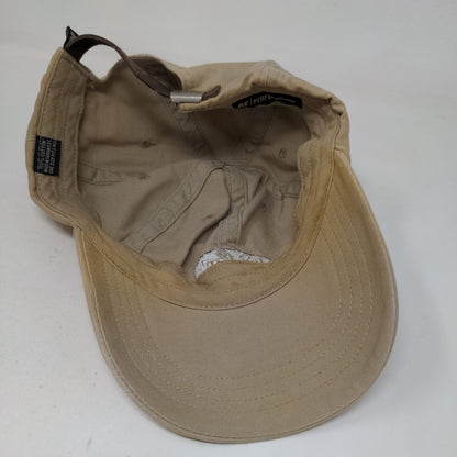 AE Crew Slideback Hat Tan OSFA Adjustable Embroidered 6 Panel AE Performance