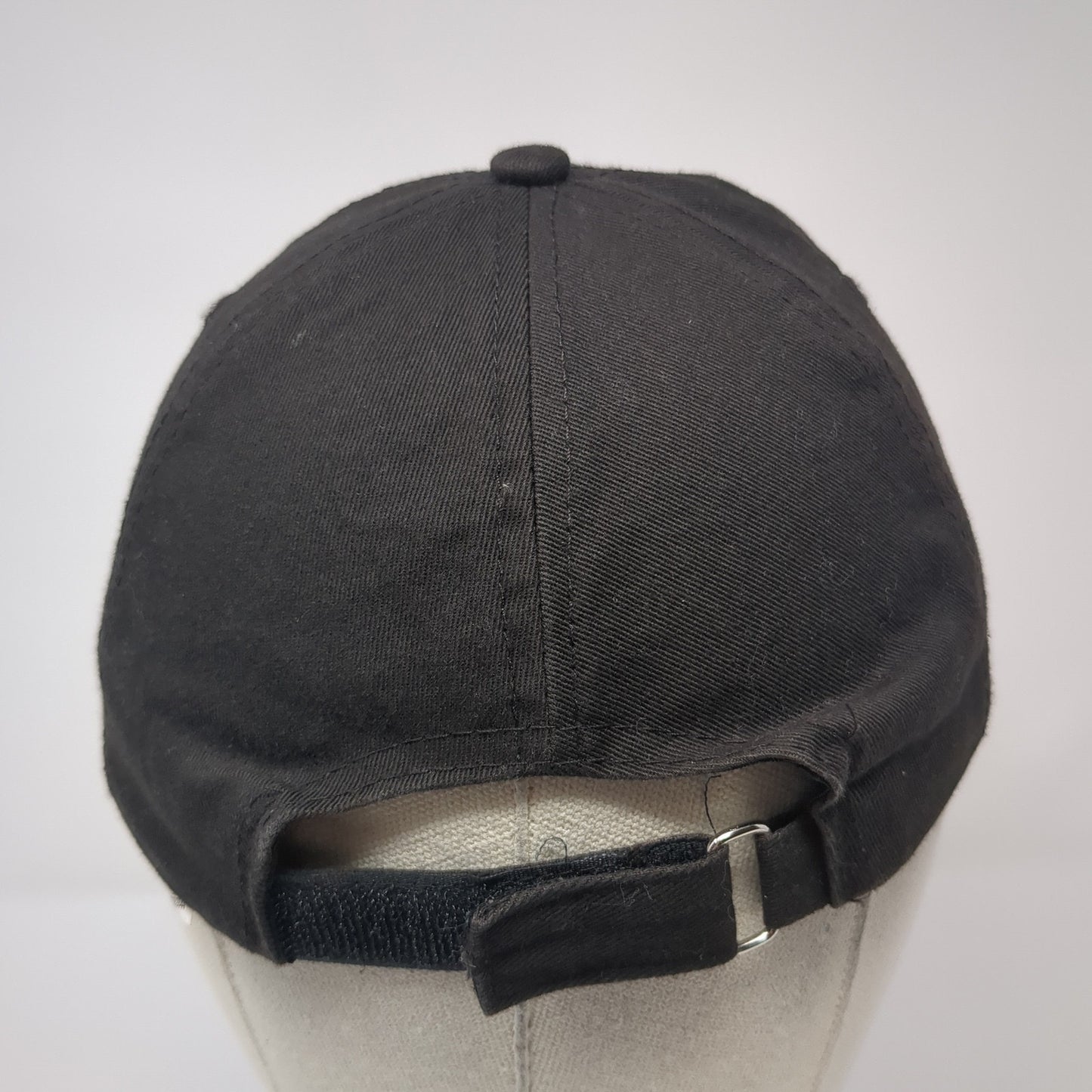 Unbranded Strapback Hat Solid Black One Size Solid Outdoor Adjustable