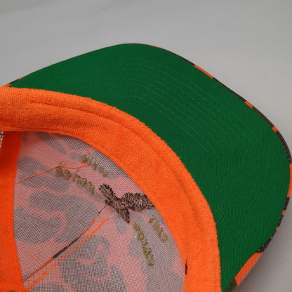 Otto Trucker Hat Orange One Size Camo Mesh Back Pheasant Gamebird Club Hunting