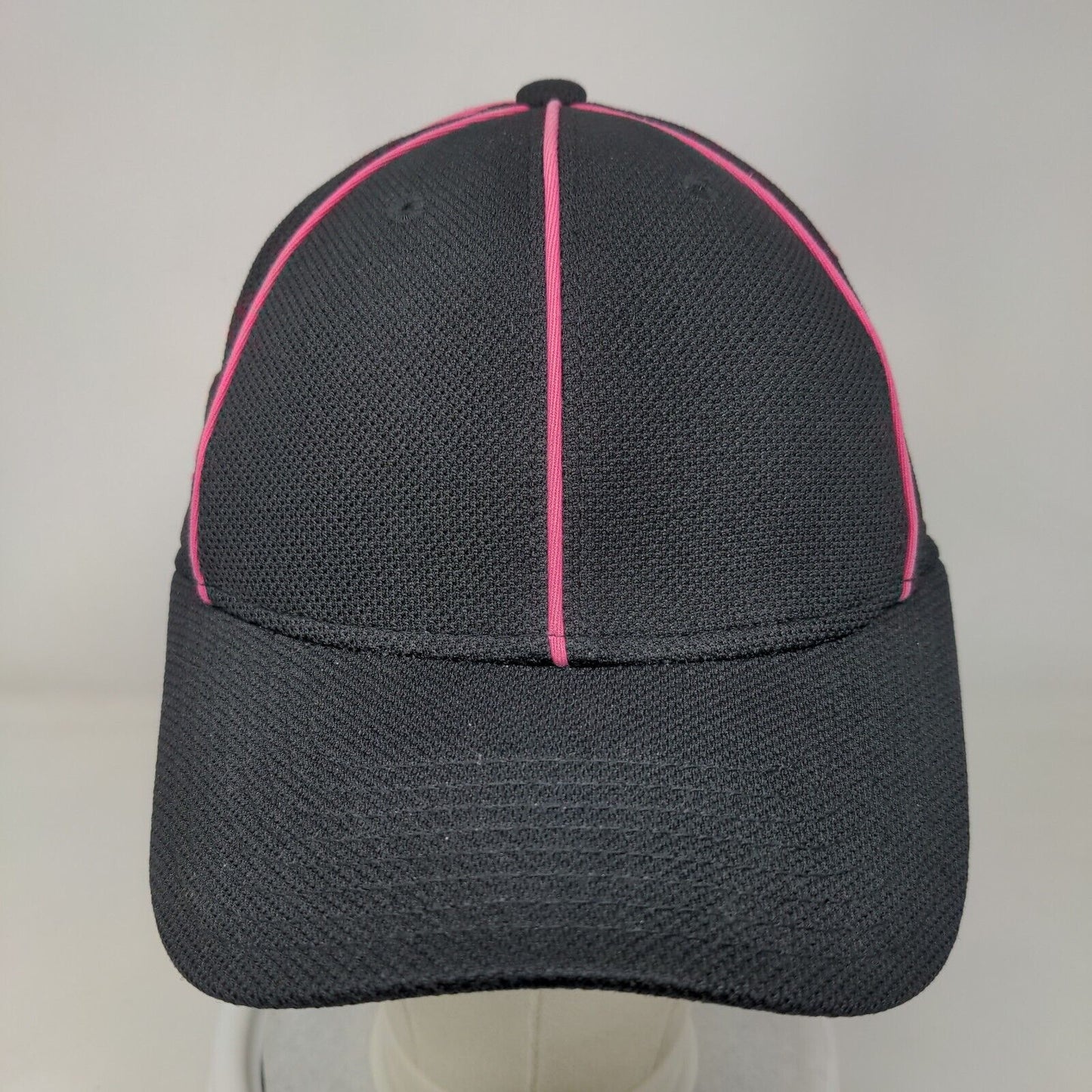 Adidas Cancer Awareness Fitted Hat Black S/M Lightweight Embroidered 6 Panel